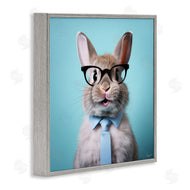 Roozbeh | Rabbit on Blue Portrait