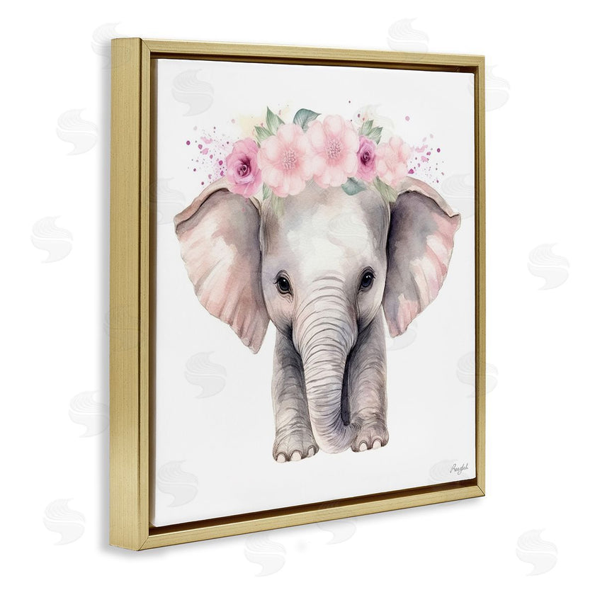 Roozbeh | Pink Floral Elephant