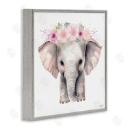 Roozbeh | Pink Floral Elephant