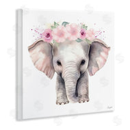 Roozbeh | Pink Floral Elephant