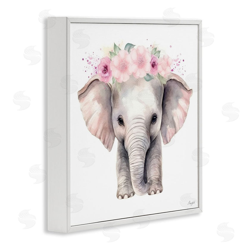 Roozbeh | Pink Floral Elephant