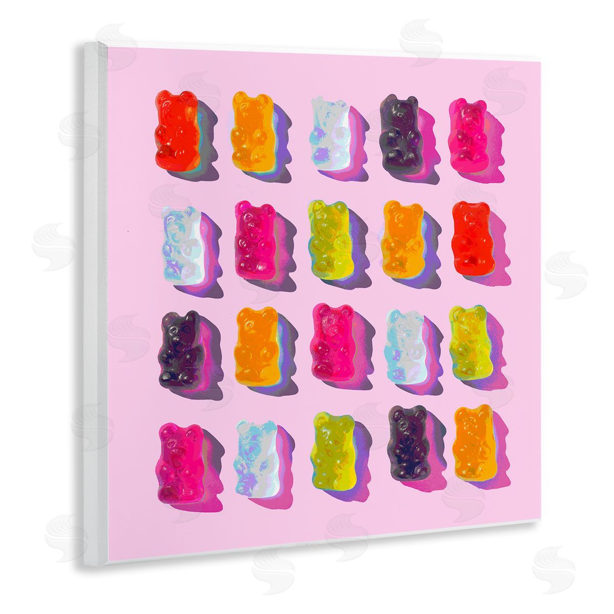 Stupell Studio Pink Modern Gummy Candy Wall Plaque Artside_