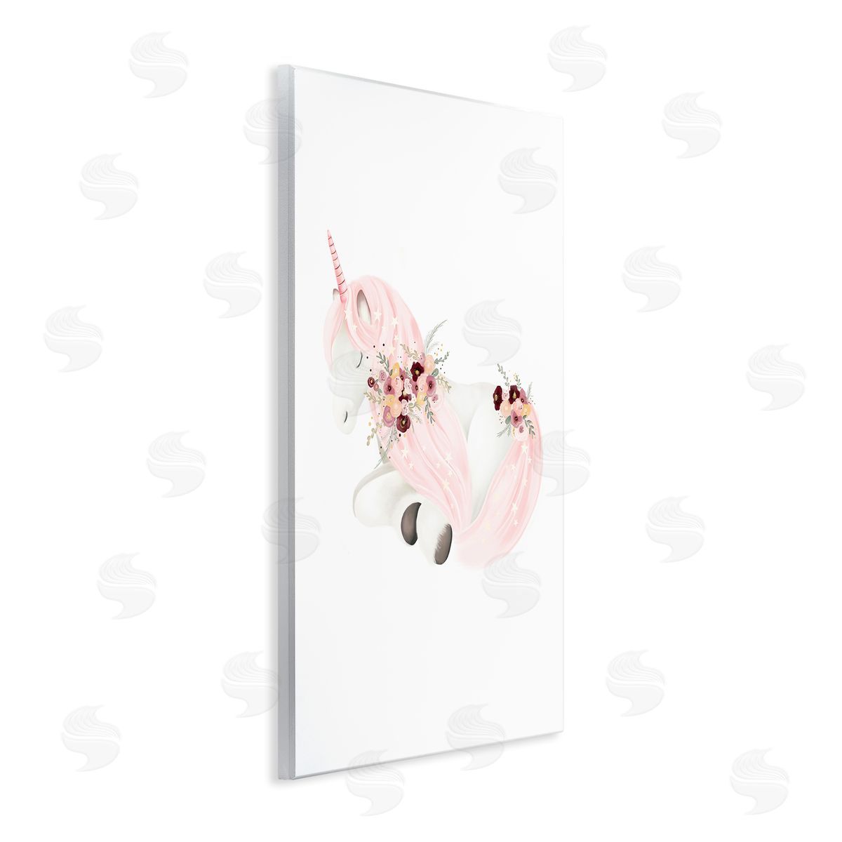 Studio Q Unicorn with Pink Flowers Wall Plaque Artside_