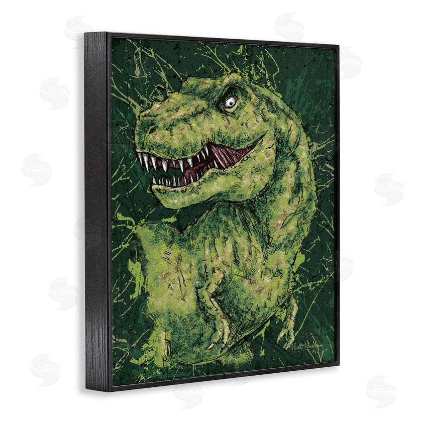 Nidhi Wadhwa | Green Abstract T-Rex