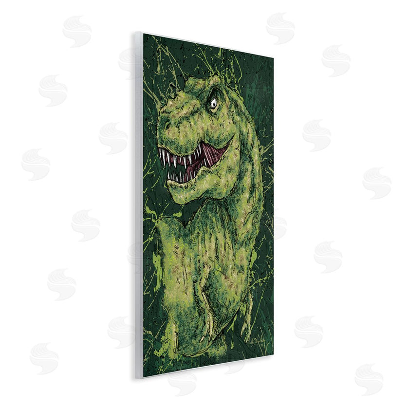 Nidhi Wadhwa | Green Abstract T-Rex