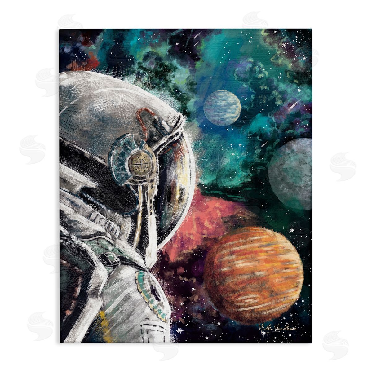 Nidhi Wadhwa Astronaut & Outer Space Canvas Wall Art