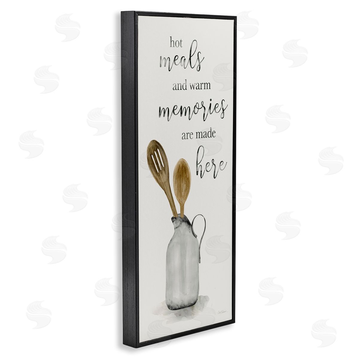 Carol Robinson Meals & Memories Phrase Black Framed Giclee Wall Artside_