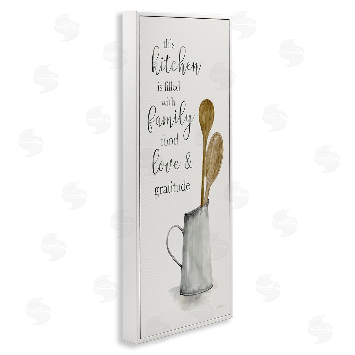 This Kitchen Family Phrase White Frame Print Wall Art, Home Decor by Carol Robinson