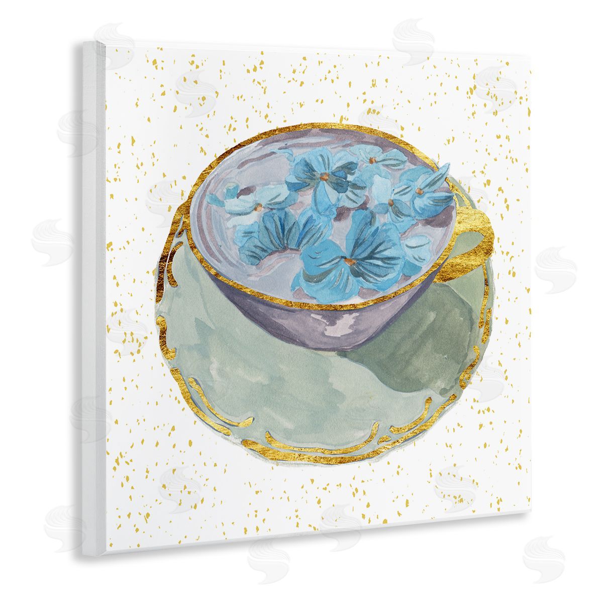 Melissa Wang Glam Floral Teacup Wall Plaque Artside_