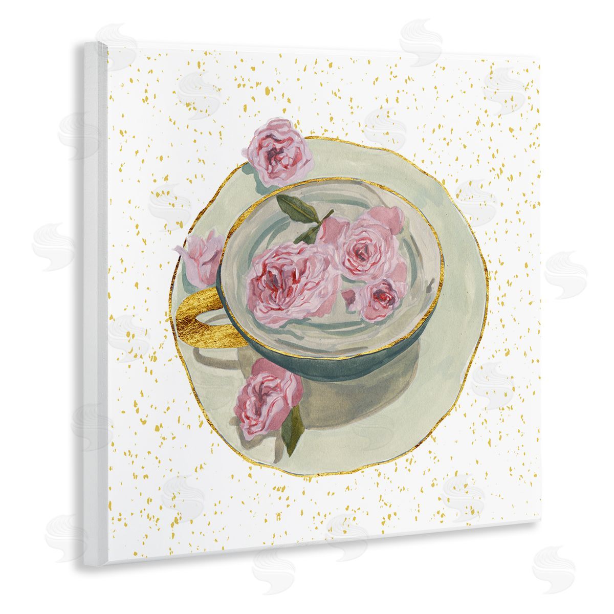 Melissa Wang Glam Petals Teacup Wall Plaque Artside_
