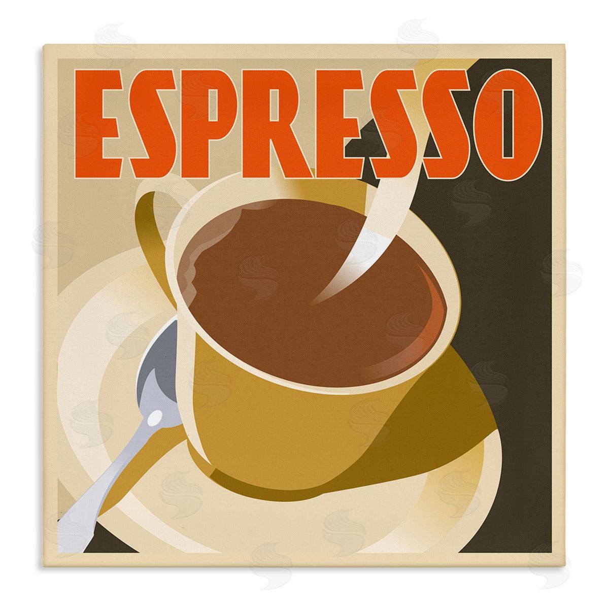 Richard Weiss Vintage Espresso Drink Canvas Wall Art