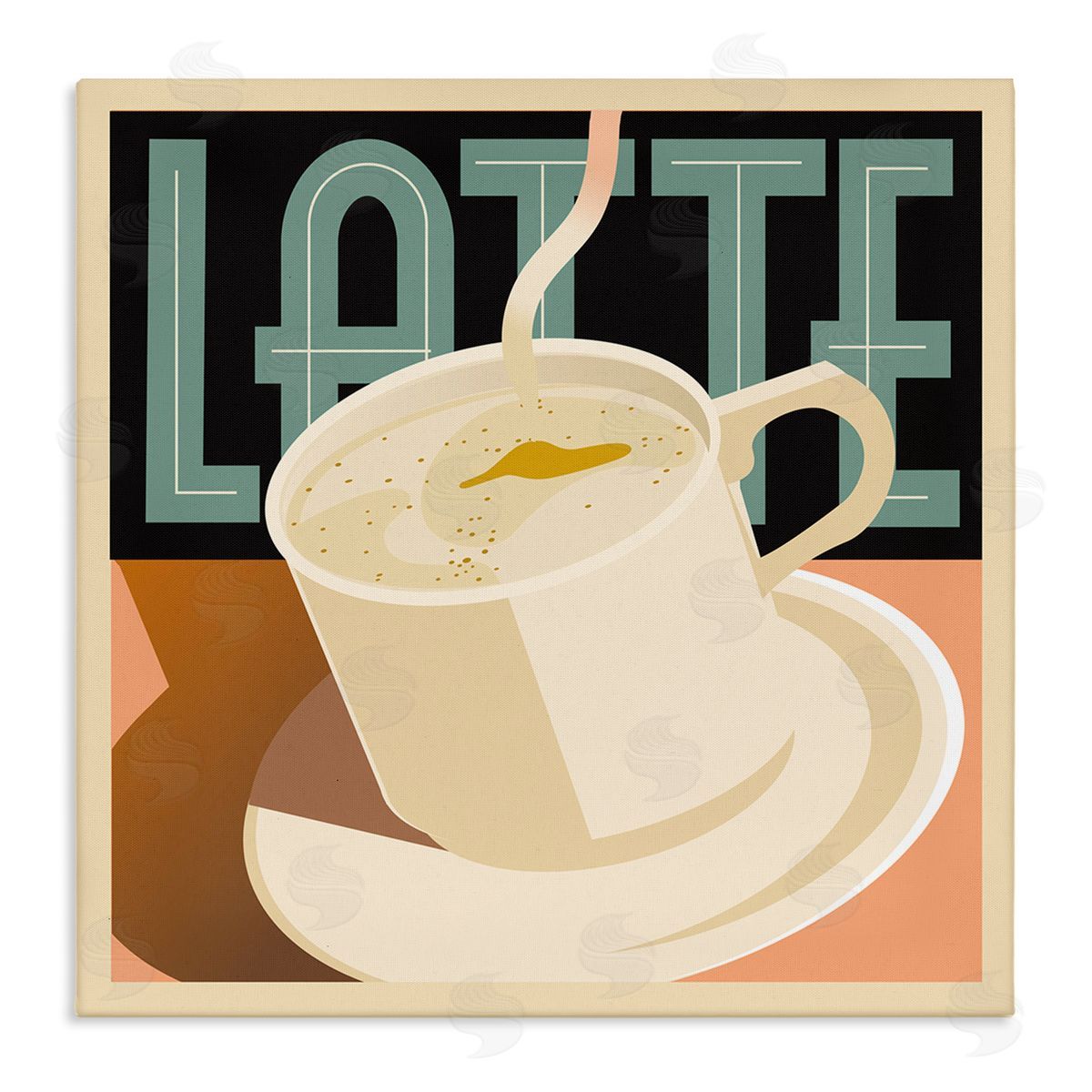 Richard Weiss Vintage Latte Mug Canvas Wall Art