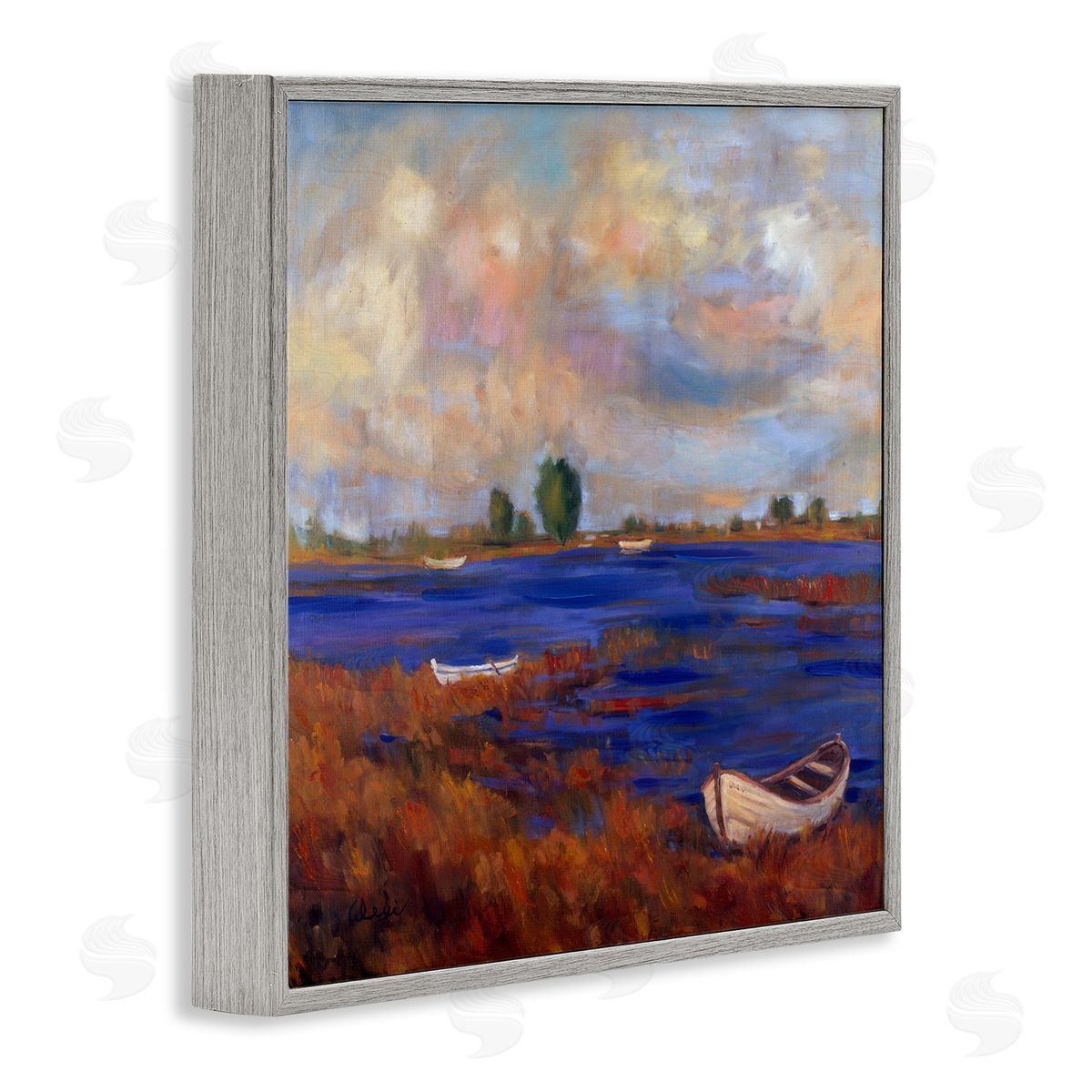 Alexi Fine | Boats on Lake Shore