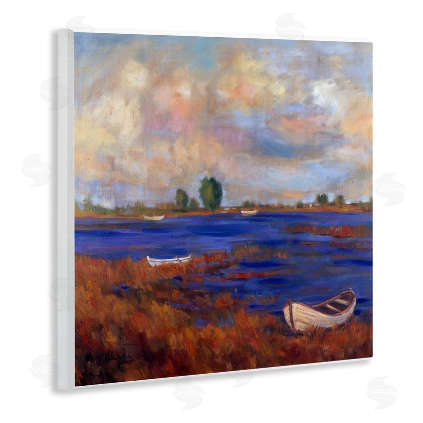 Alexi Fine | Boats on Lake Shore