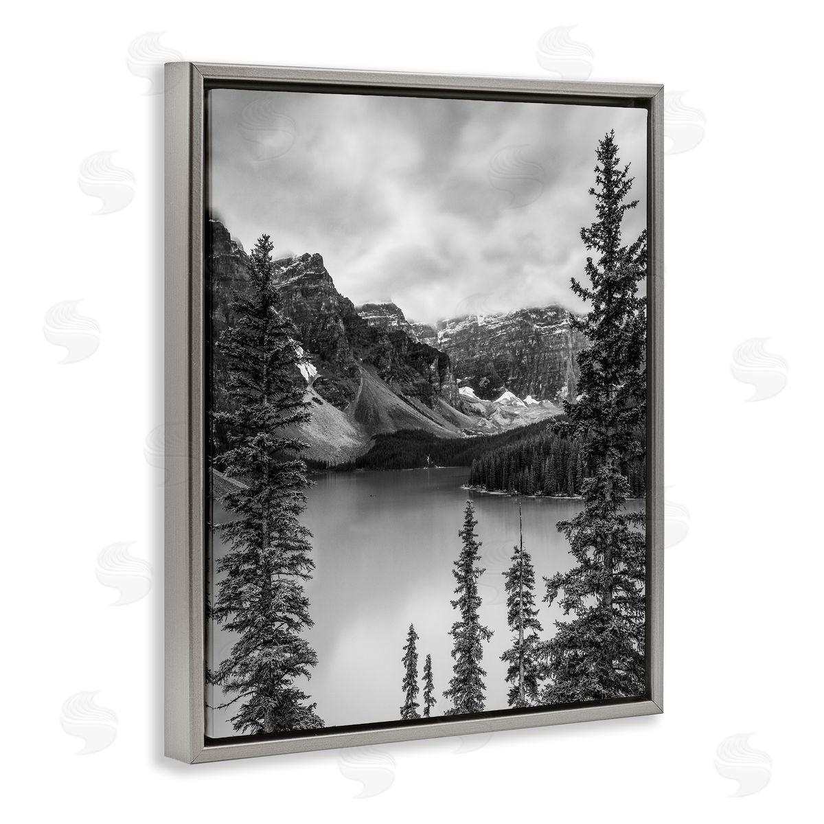 Daniel Sproul Woodland Pond Scenery Gray Floater Frame Canvas Artside_