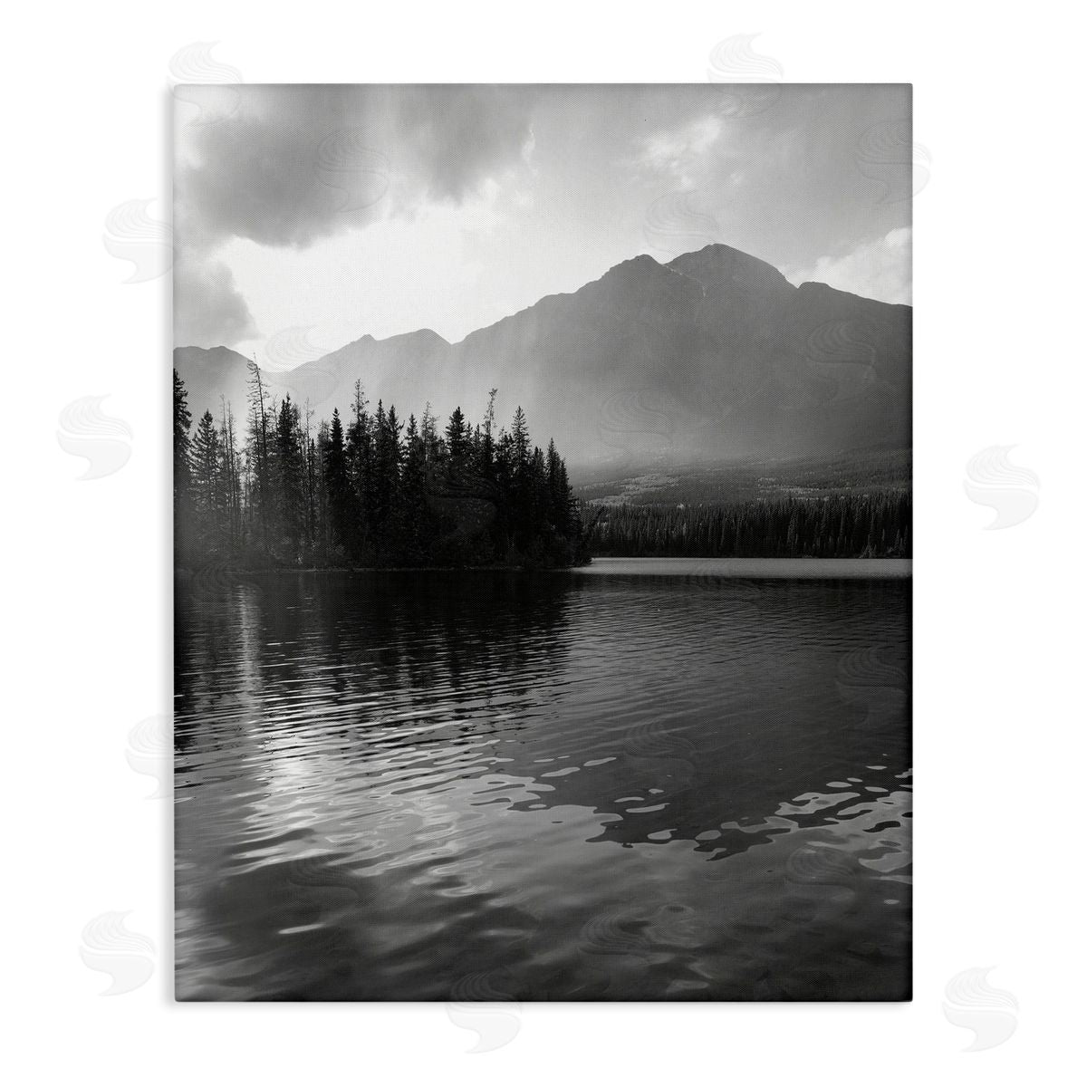 Daniel Sproul Lake Ripples Scenery Canvas Wall Art