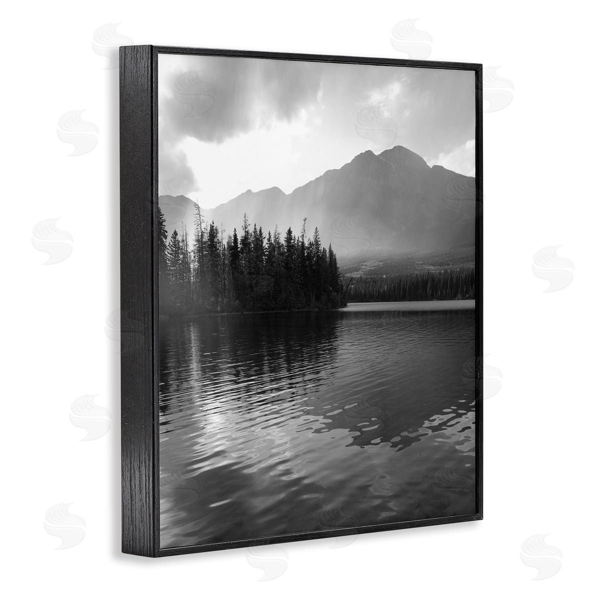 Daniel Sproul Lake Ripples Scenery Black Framed Giclee Wall Artside_