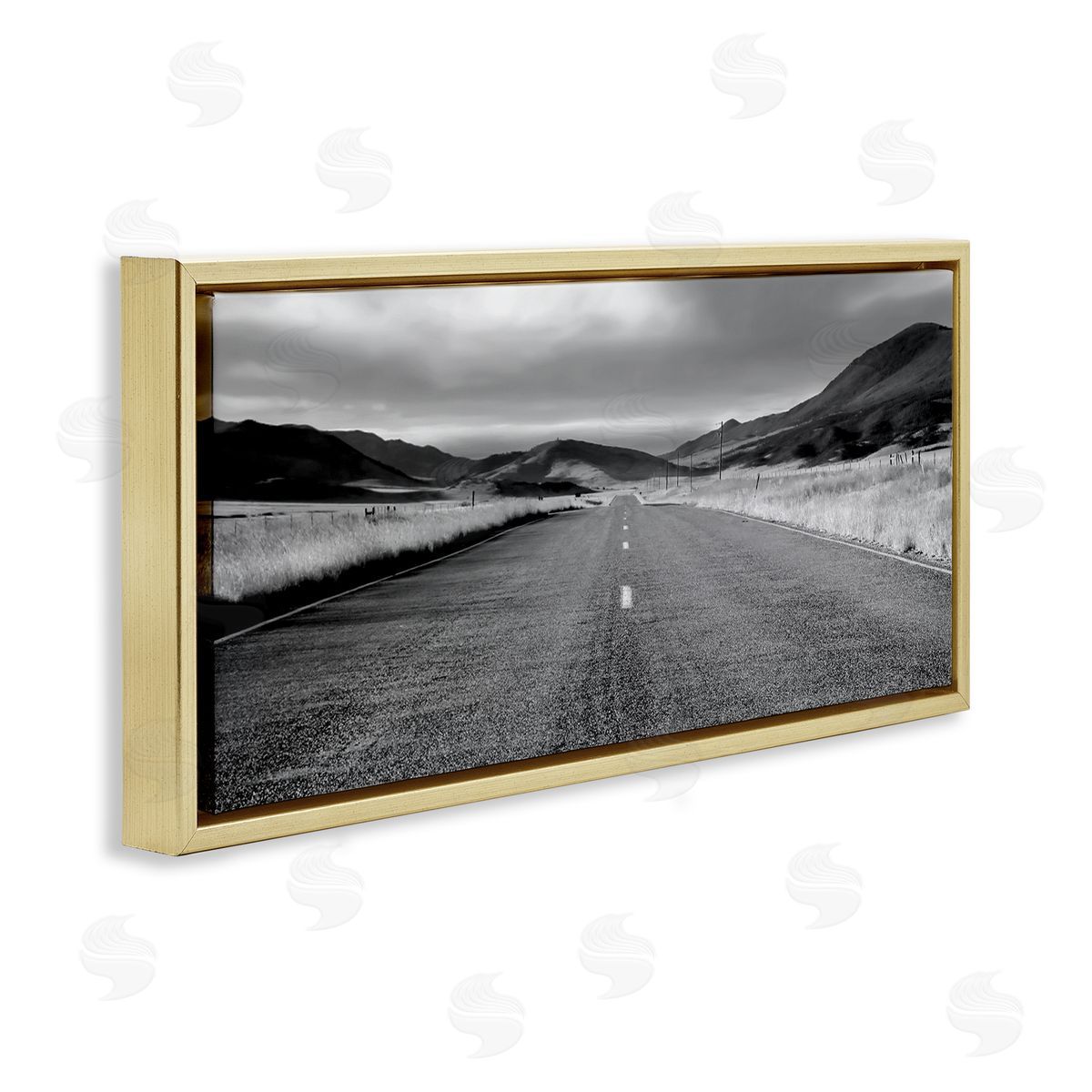 Steve Toole Country Road Landscape Gold Floater Frame Canvas Artside_