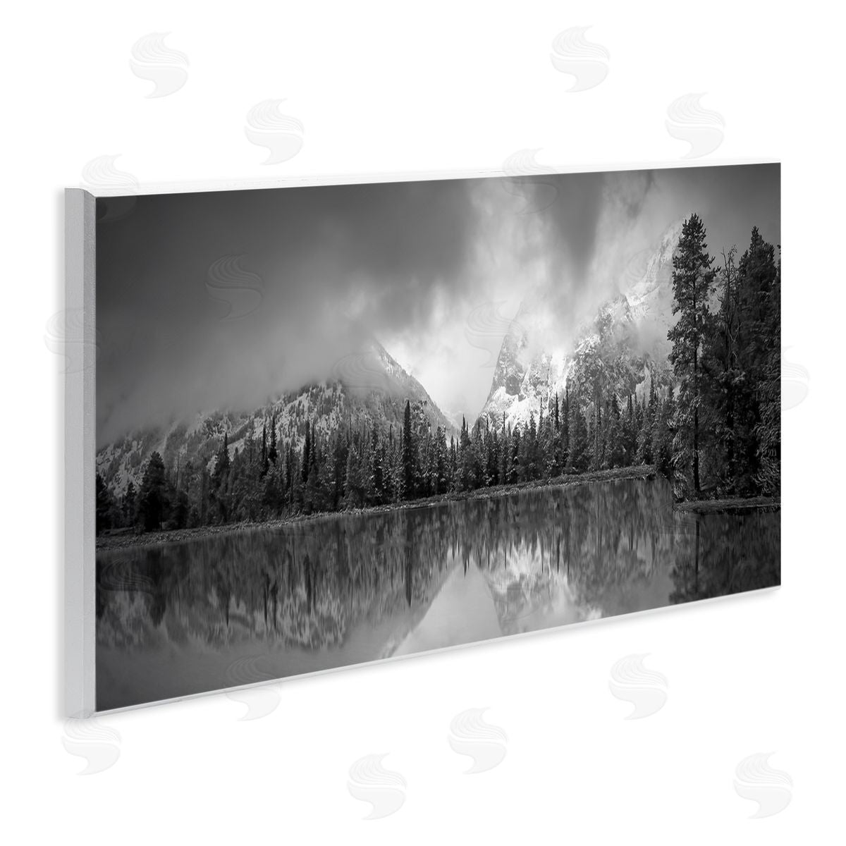 Steve Toole Grey Lake Landscape Wall Plaque Artside_