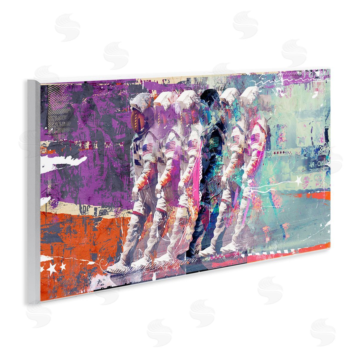 Teis Albers Abstract Astronaut Collage Wall Plaque Artside_