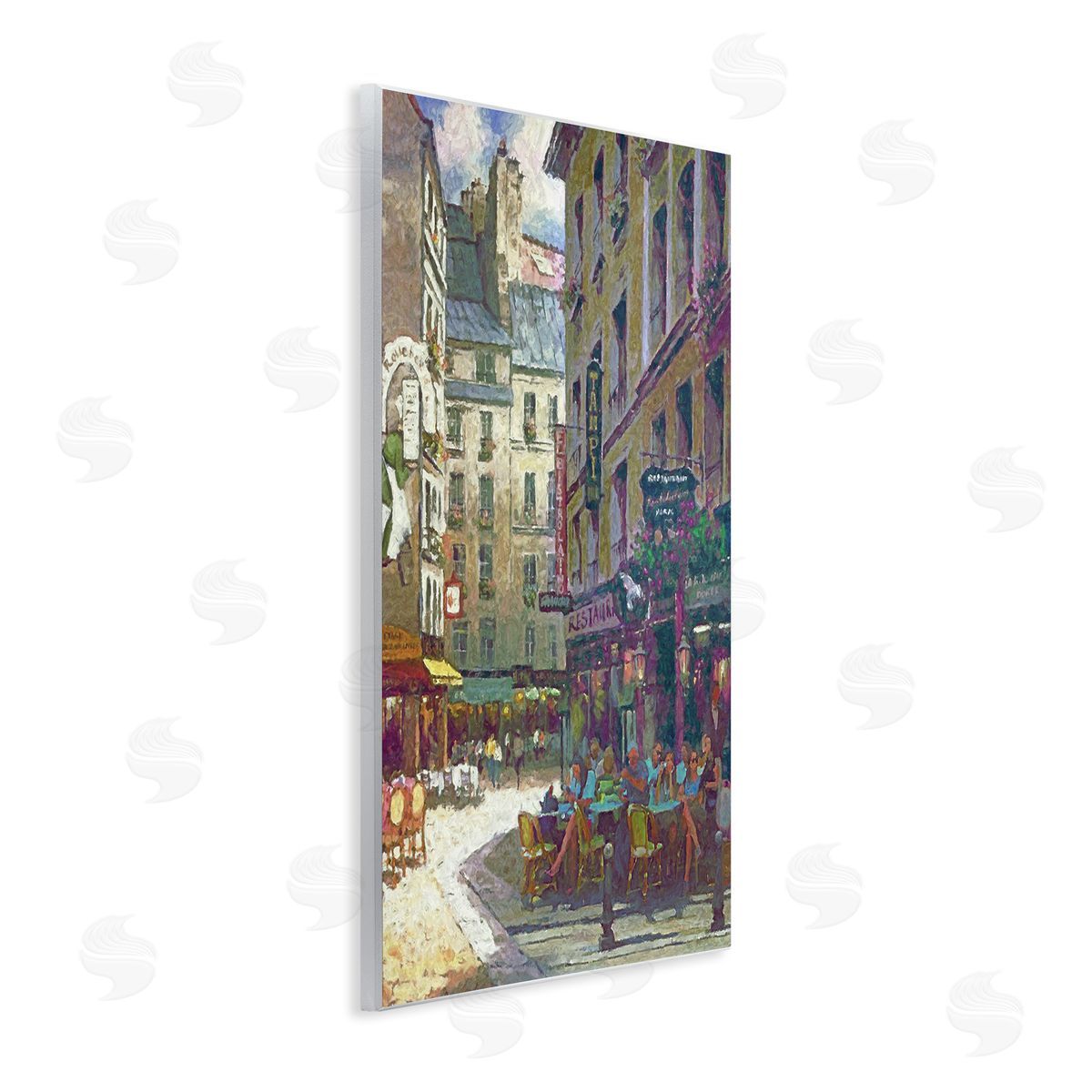 Steve Hunziker Paris Cafe Street Wall Plaque Artside_