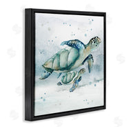 Janet Tava | Sea Turtle & Baby