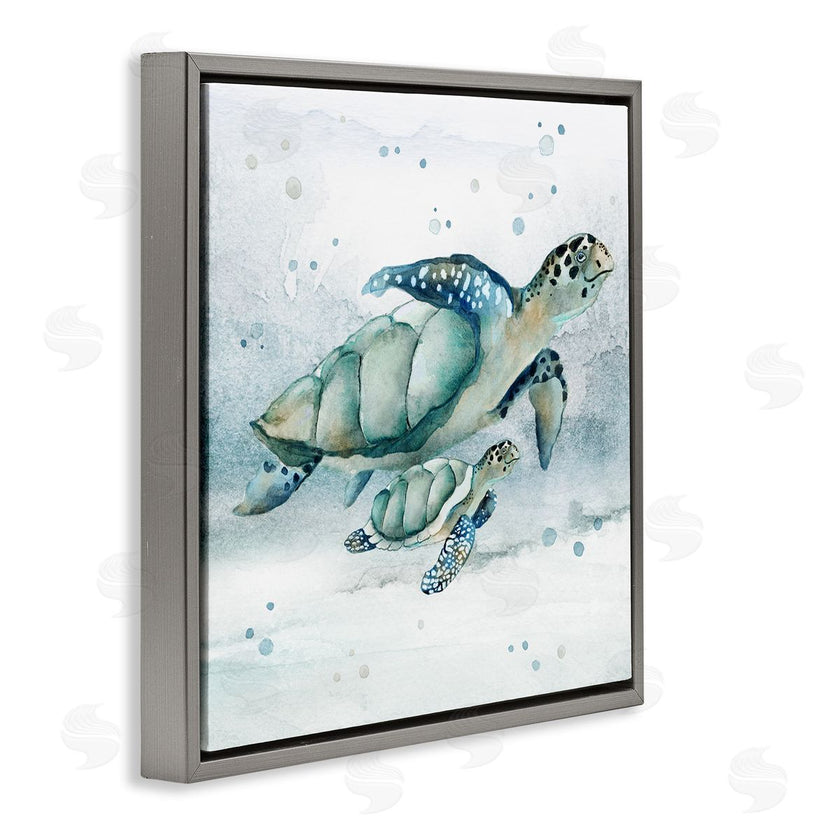 Janet Tava | Sea Turtle & Baby
