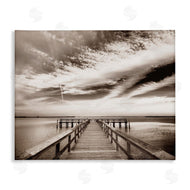 Danita Delimont | Dock with Cloudy Sky