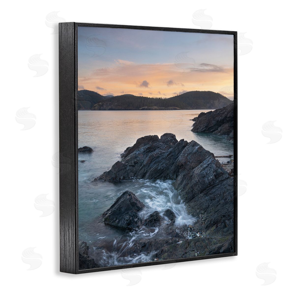 Alan Majchrowicz Rocky Sea Cliffs Black Framed Giclee Wall Artside_