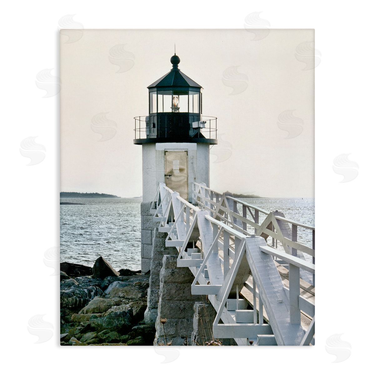 Rachel Perry White Lighthouse Photography Canvas Wall Art