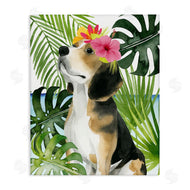 Grace Popp | Puppy with Hibiscus