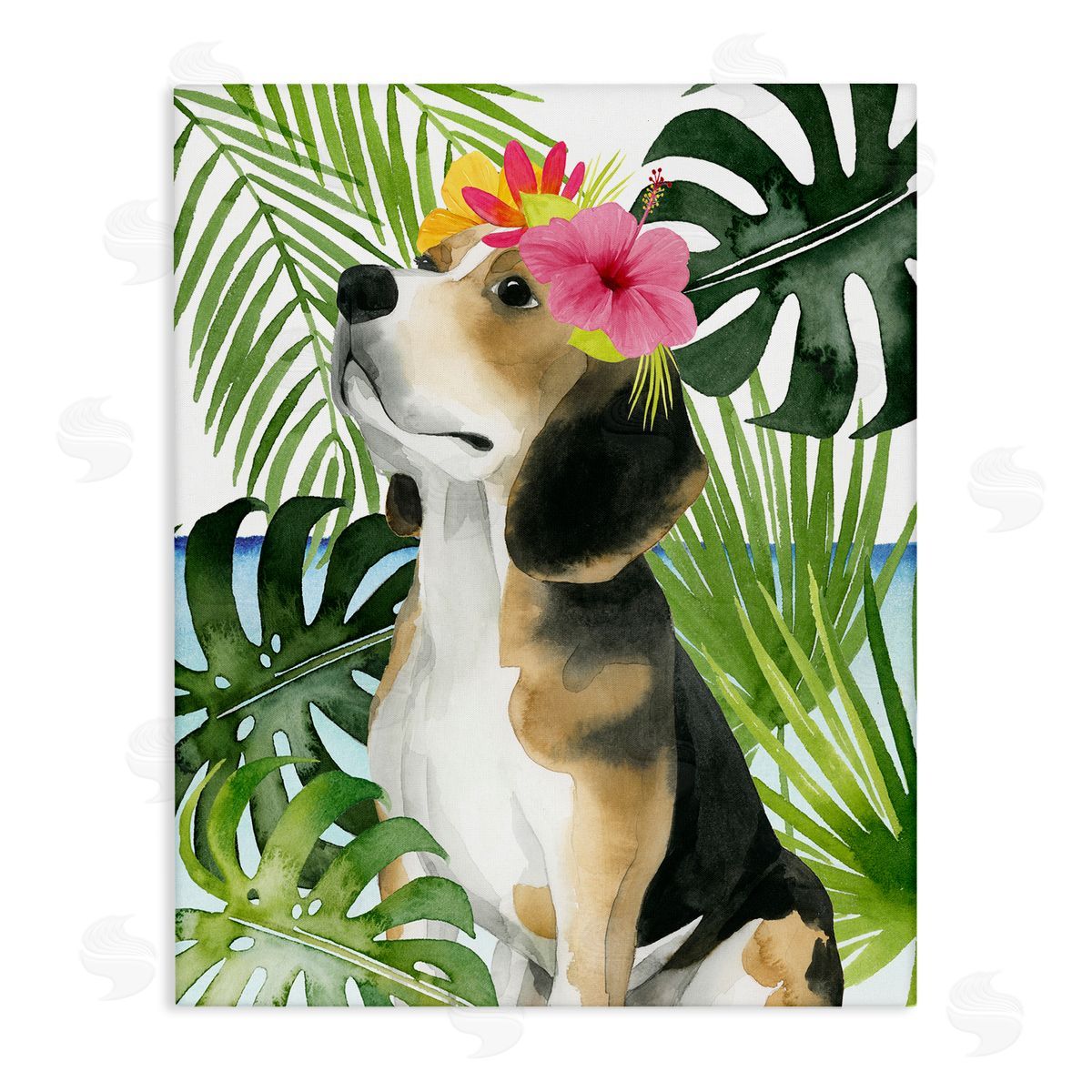 Grace Popp | Puppy with Hibiscus