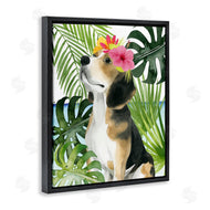 Grace Popp | Puppy with Hibiscus