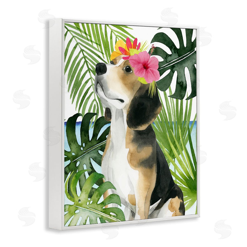 Grace Popp | Puppy with Hibiscus