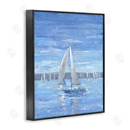 Tim O'Toole | Blue Sailboat Painting