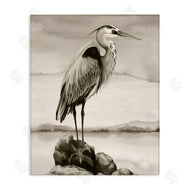 Grace Popp | Heron Perched at Sea