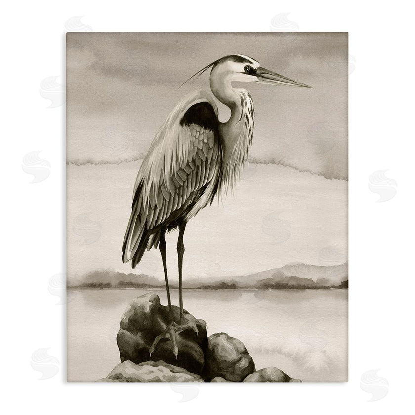 Grace Popp | Heron Perched at Sea
