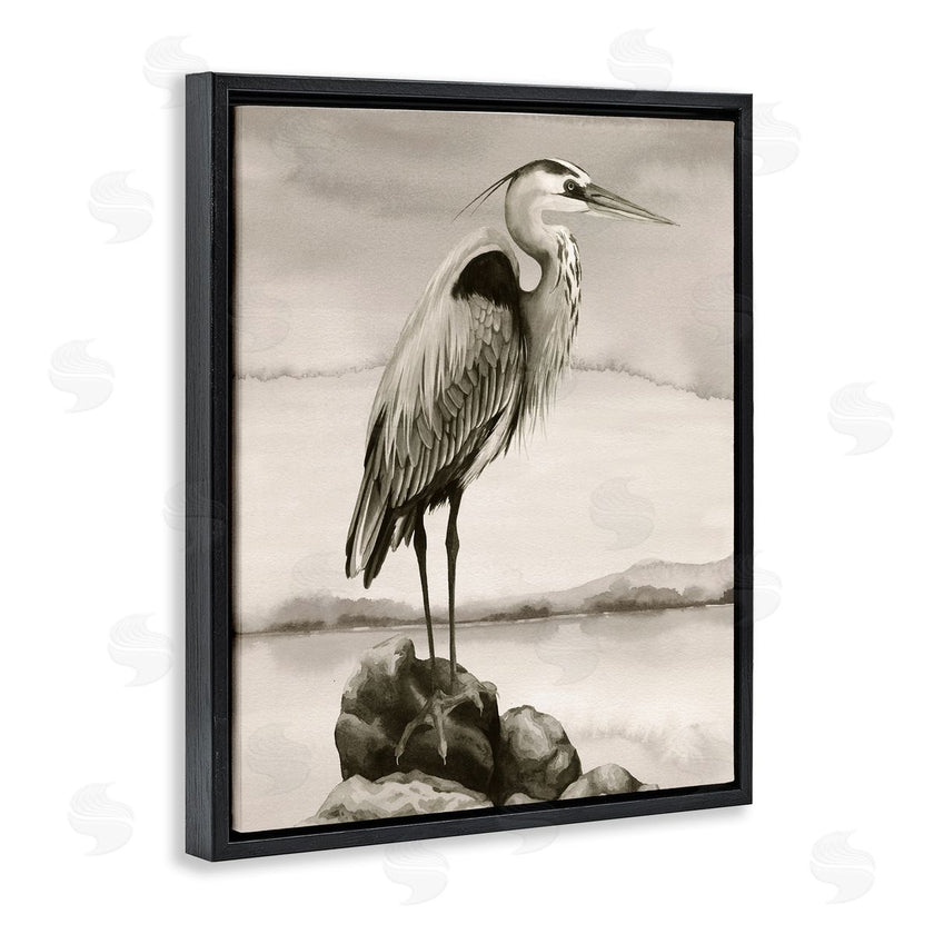 Grace Popp | Heron Perched at Sea