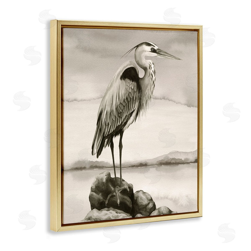 Grace Popp | Heron Perched at Sea