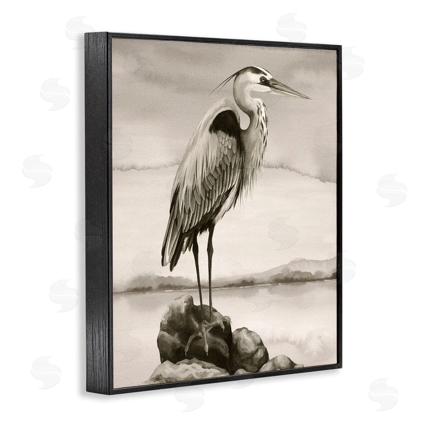 Grace Popp | Heron Perched at Sea