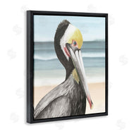 Grace Popp | Pelican Portrait on Beach