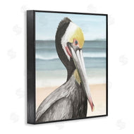 Grace Popp | Pelican Portrait on Beach