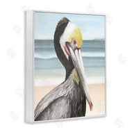 Grace Popp | Pelican Portrait on Beach