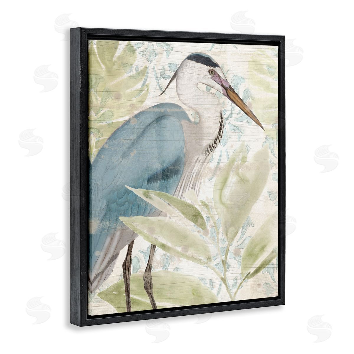 June Erica Vess | Heron & Tropical Leaves