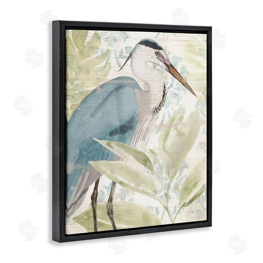 June Erica Vess | Heron & Tropical Leaves