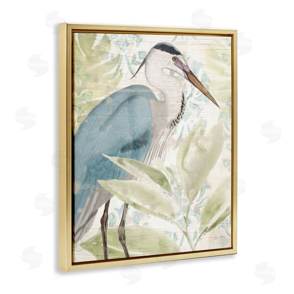 June Erica Vess | Heron & Tropical Leaves