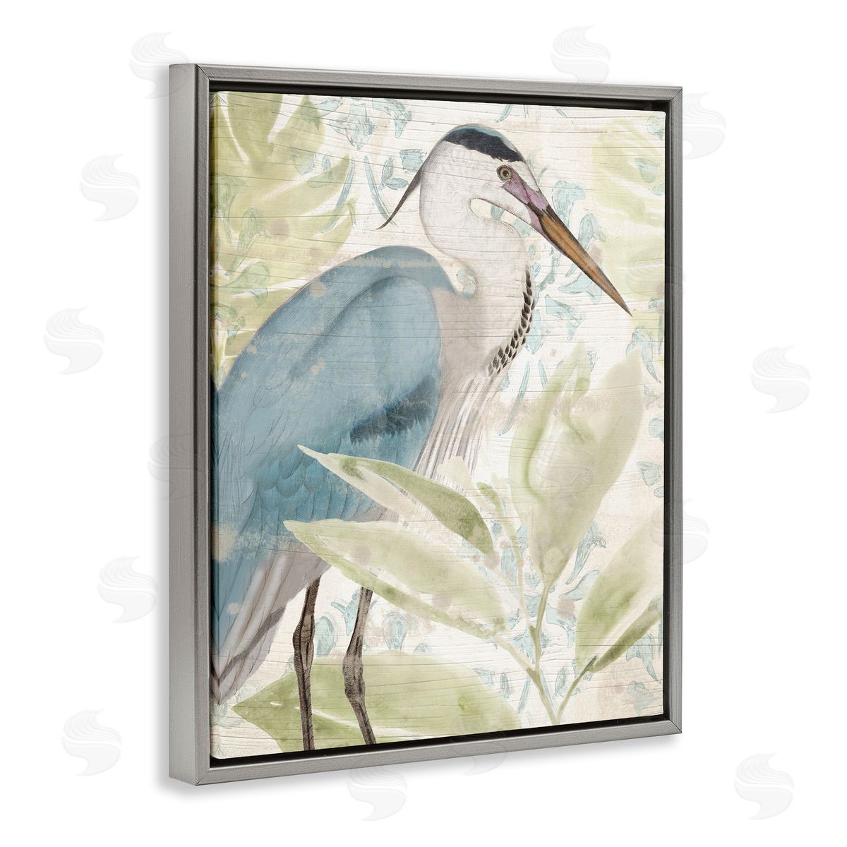 June Erica Vess | Heron & Tropical Leaves