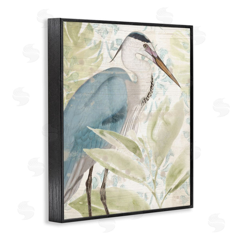 June Erica Vess | Heron & Tropical Leaves