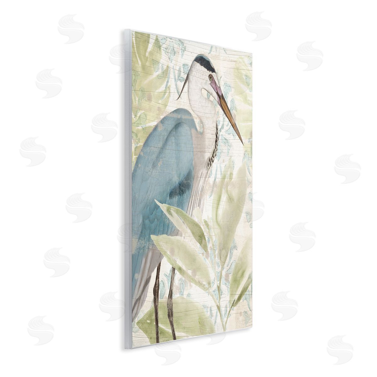 June Erica Vess | Heron & Tropical Leaves