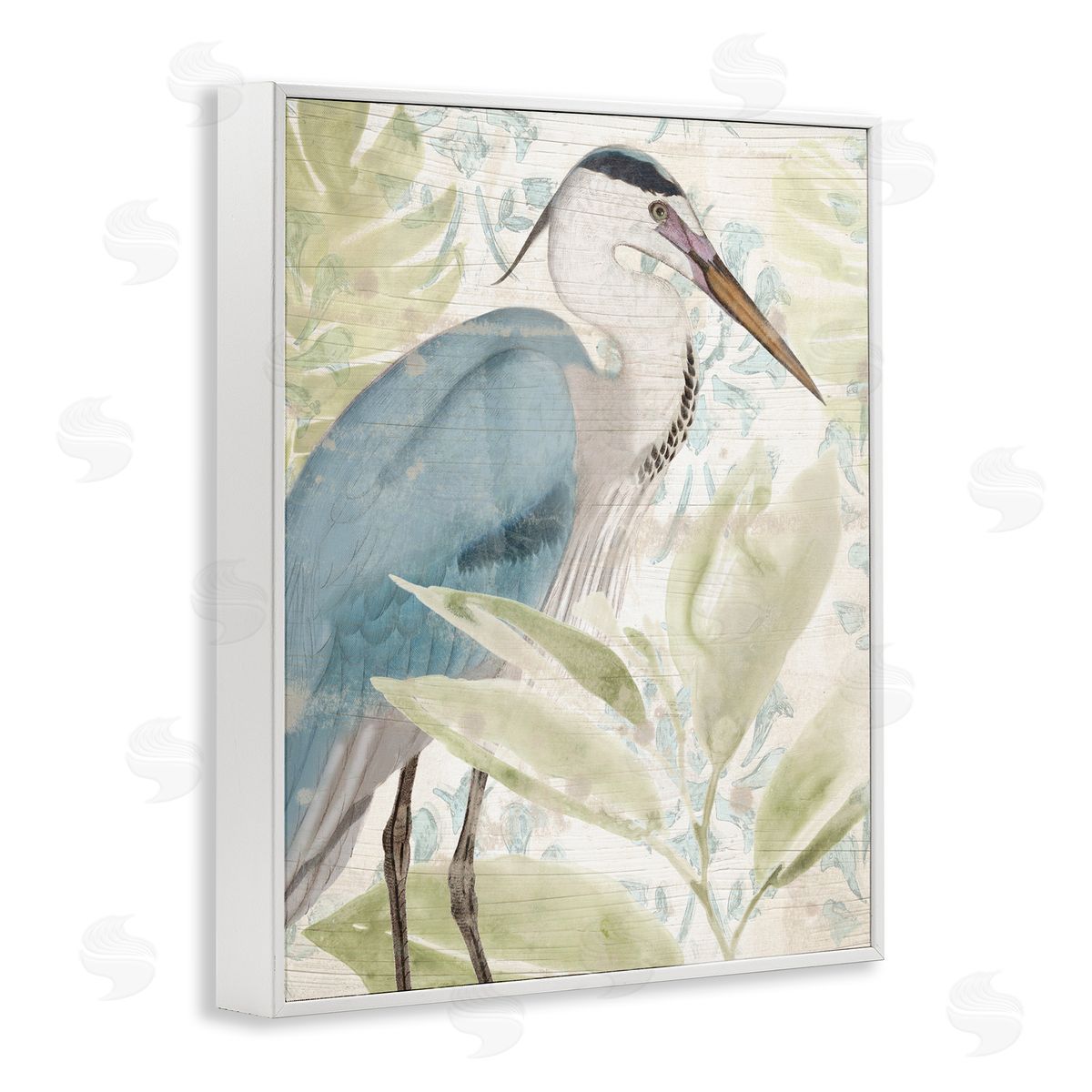 June Erica Vess | Heron & Tropical Leaves